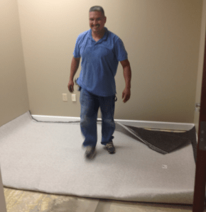 CN Installing Carpet