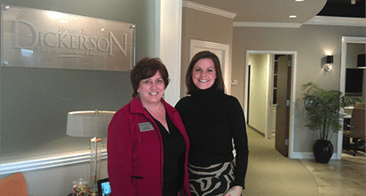 Ashley Gronewald Hunter Rowe Real Estate Agent Raleigh NC with Linda Bohling from Homes By Dickerson