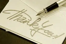 Write a thank you to your agent to express your appreciation