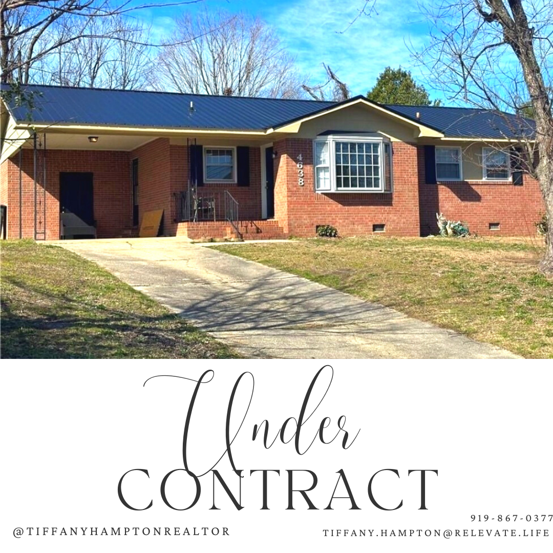 One story brick home with text that says under contract